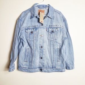 NEW Levi's embellished ex boyfriend trucker jacket